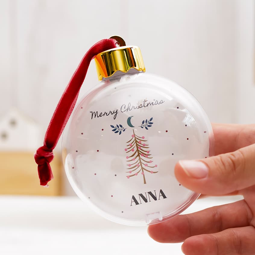 Boule de noël personnalisée