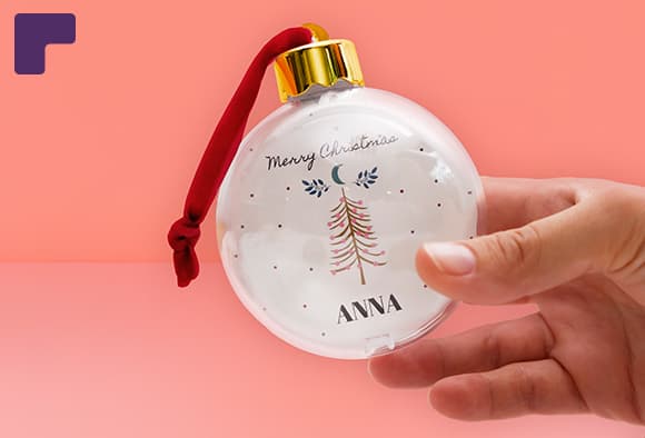 Boule de noël personnalisée