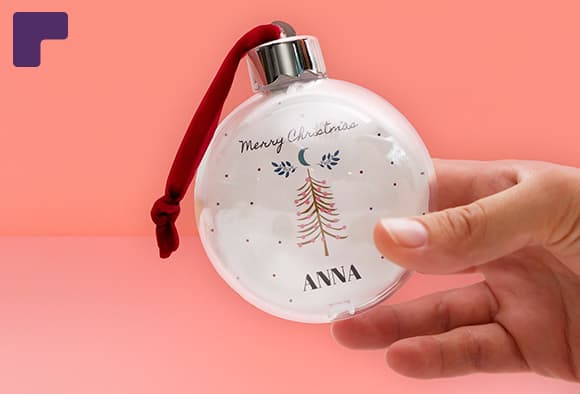 Boule de noël personnalisée