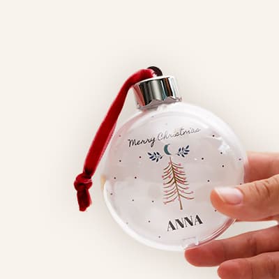 Boule de noël personnalisée