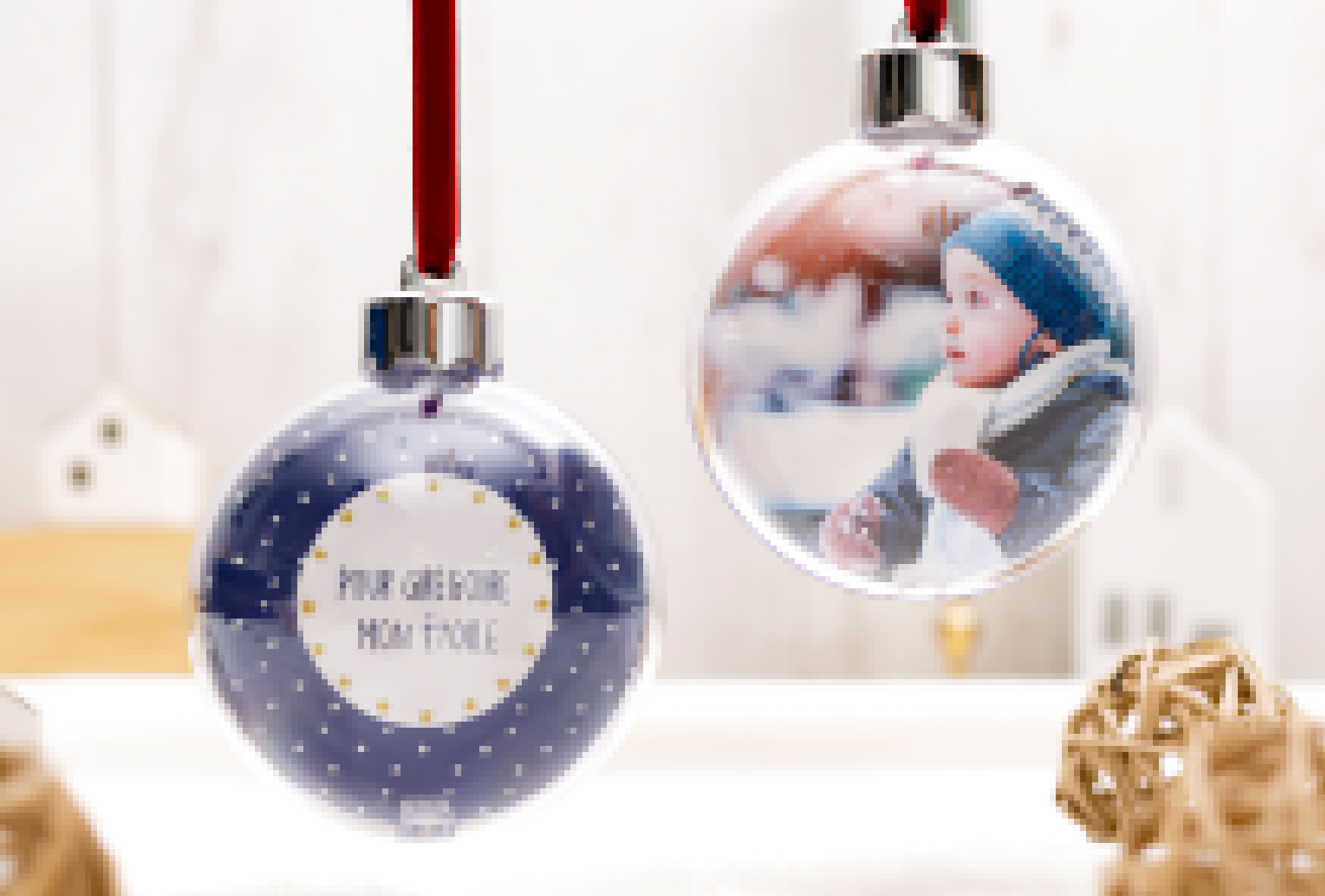 Boule de noël personnalisée