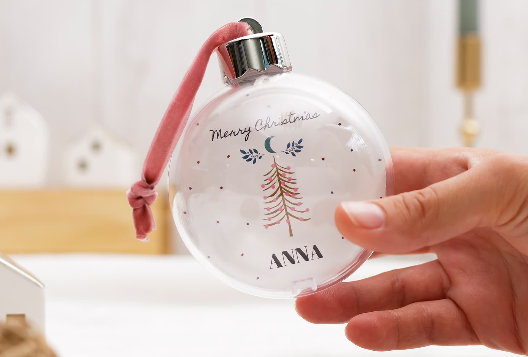 Boule de noël personnalisée