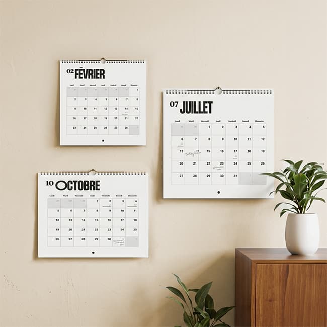 Calendrier mural 