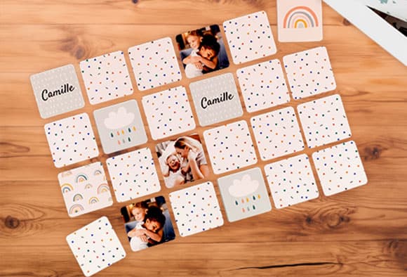 Jeu de mémoire personnalisé