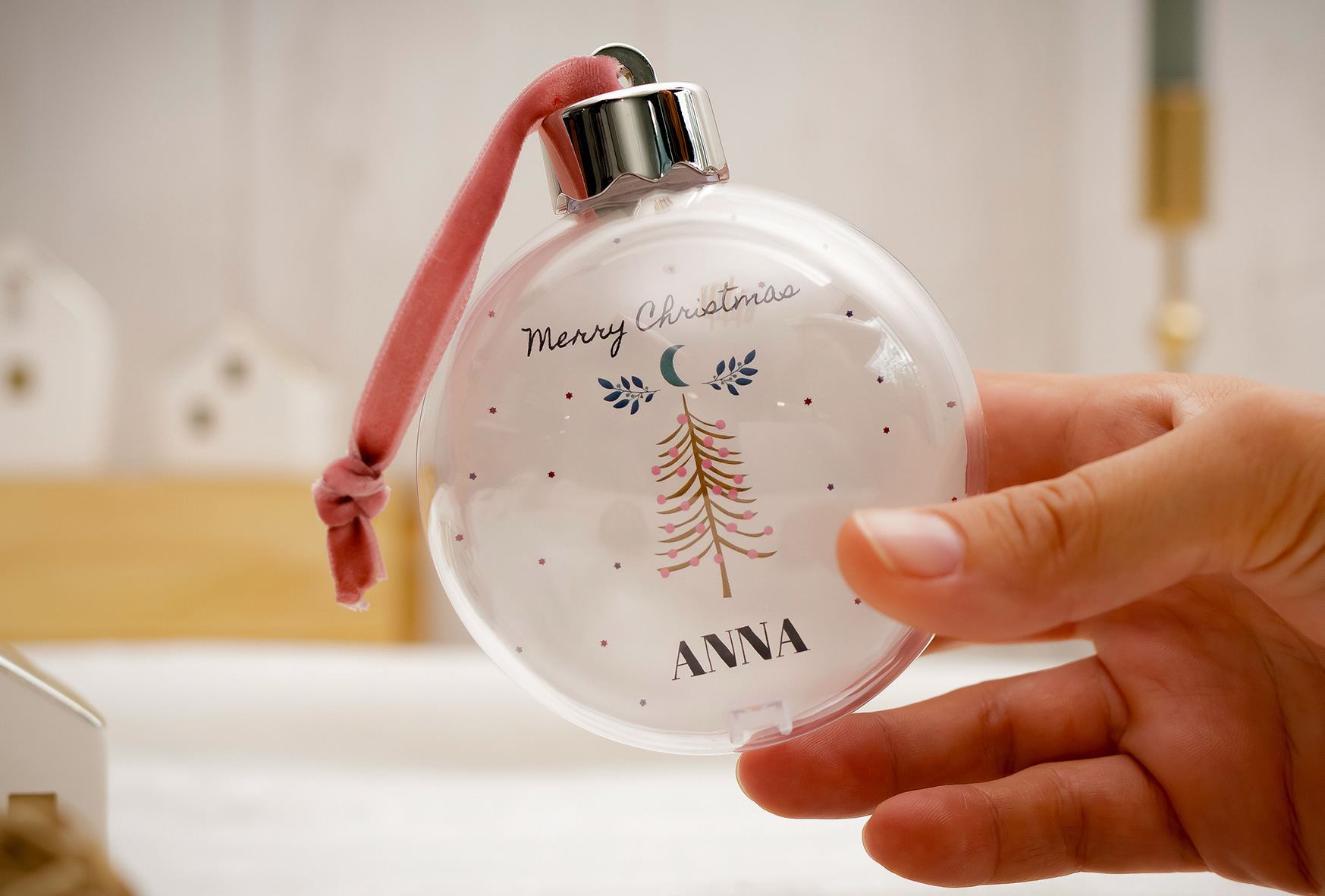 Boule de noël personnalisée