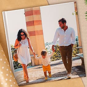 Livre photo carré XL luxe ouverture à plat