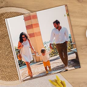 Livre photo carré XL luxe ouverture à plat