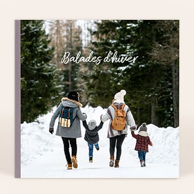Livre photo carré XL luxe ouverture à plat