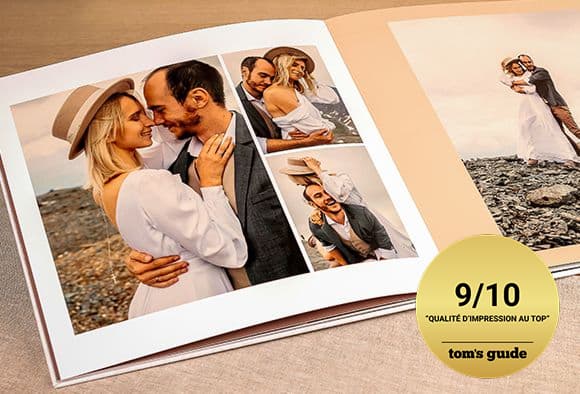 Livre photo carré XL luxe ouverture à plat