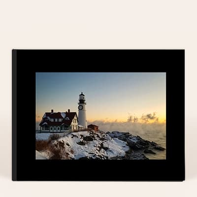 Livre photo paysage luxe ouverture à plat