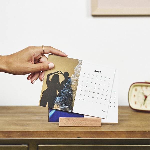 Calendrier support en bois